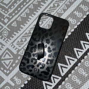 Black Leopard Cheetah Print Loopy Case